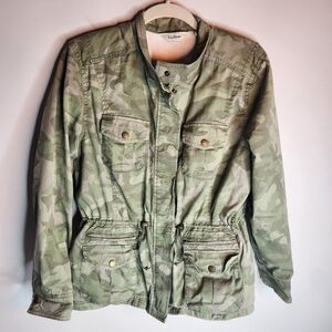 L.L. Bean Camo Shearing Lined Classic Field Jacket, Size LP